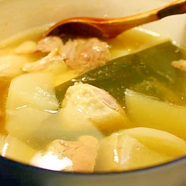 鶏と大根の塩煮